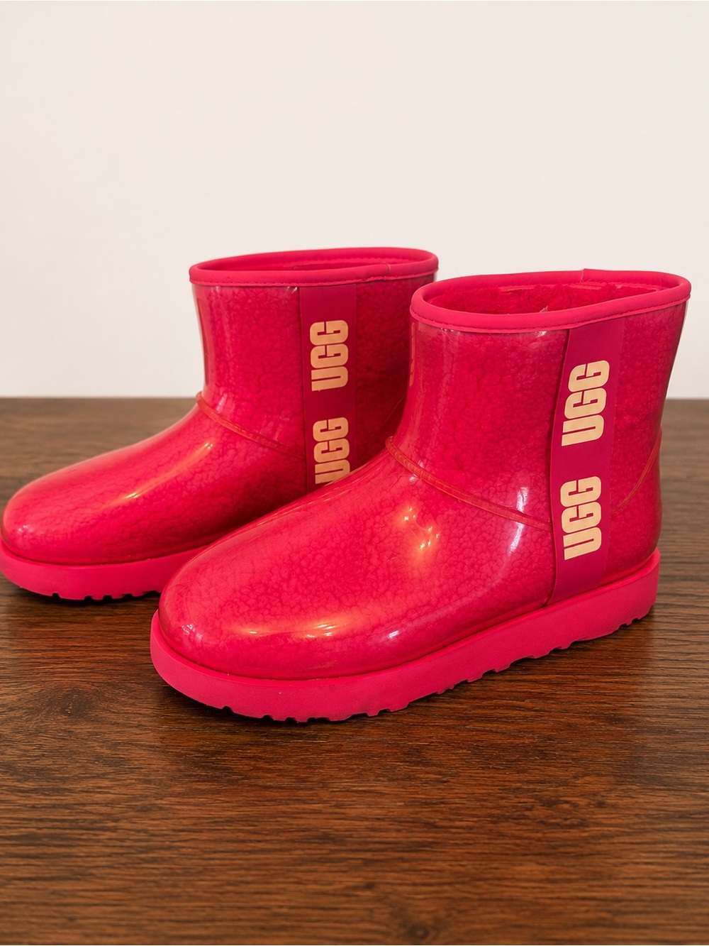 UGG Kids Bright Pink Waterproof Boots